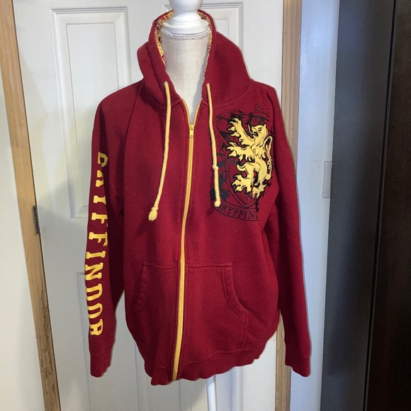 Tops - Harry Potter Universal Gryffindor Zip Up Hoodie